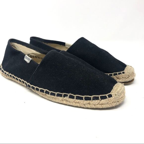 SOLUDOS Black Espadrilles Size 6 - Picture 2 of 7
